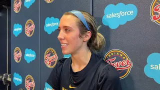 Indiana Fever — Lexie Hull after Day 3 on starting camp, playing 3x3 for Team USA and Caitlin Clark