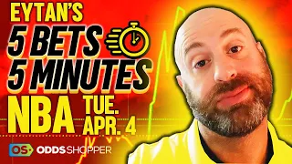 5 Best NBA Bets In 5 Minutes | Tuesday 4/4/23 NBA Picks & Predictions | NBA Player Props Today