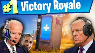 Presidents Play The VENDING MACHINE ONLY Challenge in Fortnite