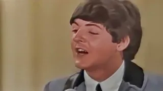 The Beatles -I Saw Her Standing There (ed sullivan) [colorized, static, best version in description]