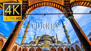 Istanbul, Turkey 🇹🇷 - by drone [4K] With Turkish Music Relaxing Music Calming Music Meditation Music