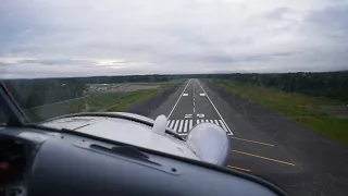 Mountain Flying Service De Havilland Beaver landing in Gustavus Alaska