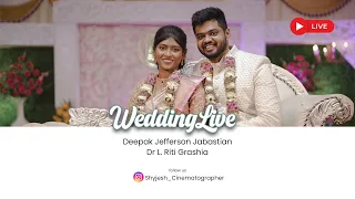 WEDDING LIVE:  L.RITI GRASHIA & DEEPAK JEFFERSON