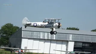 Boeing Stearman PT-13D Kaydet N1944S Hoogeveen Airport 8 Juli 2023