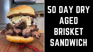 The 50 Day Dry Aged Brisket Sandwich #shorts