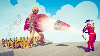 100x AMONG US + ATTACK ON TITAN  vs EVERY GOD - Totally Accurate Battle Simulator TABS