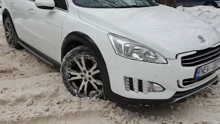 Test Peugeot 508 RXH, Hybrid4 on snow
