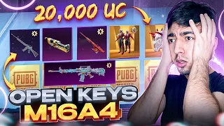 20,000 UC OPEN KEYS M16A4 OCHDIK 🥵 PUBG MOBILE!!!