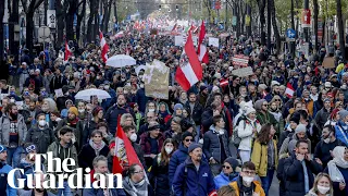 'I want my freedom back': thousands in Austria protest against Covid lockdown