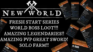 New World Easy Items you can Farm for Solo! EP 3!! Amazing Solo Gear to get You Started! 600 gs FARM