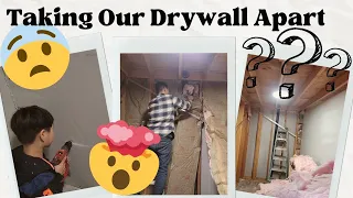 Taking Our Drywall Apart | Country Living Off Grid 2023 January-February