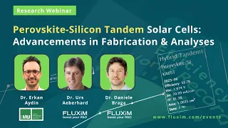 Advancements in Perovskite-Silicon Tandem Solar Cells | Dr. Erkan Aydin & Dr. Urs Aeberhard