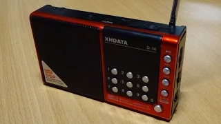 XHDATA D38 радиоприёмник с MP3 и USB портом.