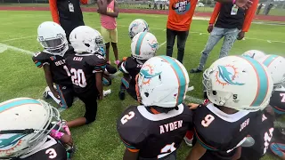 Dv Dolphins 6u NoLimitBoyz Vs Oakleaf Renegades Superbowl 8on8 (Pop WarnerVs365 League) Dolphins Win