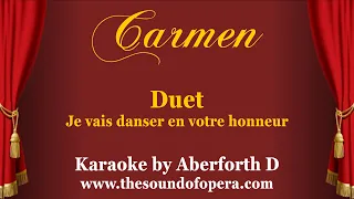 CARMEN KARAOKE 17 - Je vais danser en votre honneur (Duet) | Aberforth D
