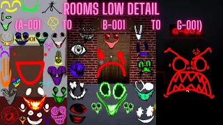 Rooms low detail(A-001 to B-001 to G-001)