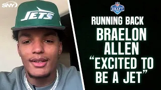 Jets NFL Draft pick Braelon Allen: 'a great feeling to be with the Jets' | SNY