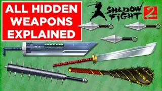 ALL HIDDEN WEAPONS IN SHADOW FIGHT 2 EXPLAINED IN HINDI