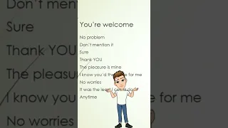 stop saying ' you're welcome' как ответить на 'thank you' #английский #english #английскийязык #егэ