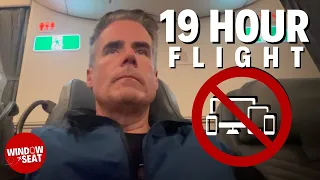 The world's longest flight in the worst seat on the plane with no entertainment