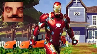 HELLO NEIGHBOR IRON MAN - My New Neighbor Iron Man Mark 7 FULL HISTORY Gameplay Walkthrough