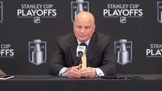 Jim Montgomery talks about the Bruins game 7 loss to the Panthers