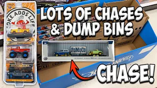 I Found 4 Chases While Hot Wheels Hunting! Greenlight And M2 Machines Chases & Hot Wheels Dump Bins