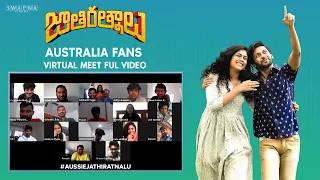 Jathi Ratnalu Australia Fans Virtual Meet Full Video | Naveen Polishetty, Faria, Anudeep, Nag Ashwin