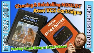 Printing Replacement Atari Cartridge Labels at Home! #retrocomputing #atarivcs #retrogaming
