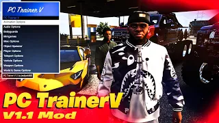 How to install PC trainer V mod menu (2022) gta5 mods