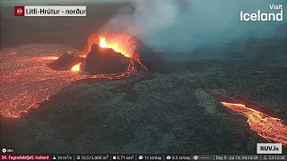 July 19, 2023: Massive  Wall Collapse at the Iceland Volcano!