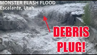 INTENSE FLASH FLOOD with debris plug intercepted by Dominator Drone in Escalante, Utah!