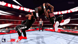 Best ever tag team FINISHERS in WWE 2K22 vs 2K20