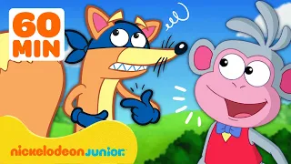Dora the Explorer | 1 heure des tentatives les plus sournoises de Chipeur de chiper | Nickelodeon Jr