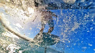 Beginner shorebreak for wing foiling