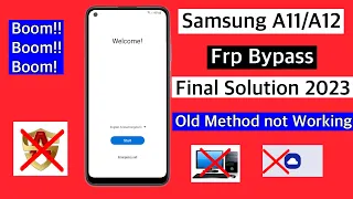 Final Solution 2023 - Samsung A11/A12 Frp Bypass without Pc || Samsung a11 bypass google lock ||