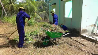 Trimming the lawn and cleaning abandoned house prevents fires from occurring during the dry season