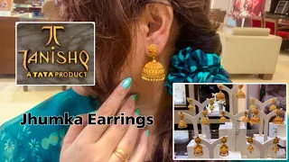 Tanishq 22k Gold Jhumka Designs With Price/Earrings/Earring Designs/Jhumka/Antique jewellery/deeya