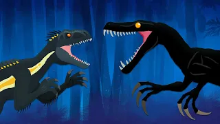 Indoraptor vs Night Feeder | DinoMania - Monster Fights