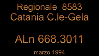 Catania Centrale - Gela in cabina di guida della ALn 668.3011, parte 1/4