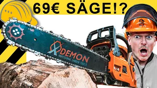 69€ - BILLIGSTE AMAZON KETTENSÄGE vs STIHL im TEST | Werkzeug News #42