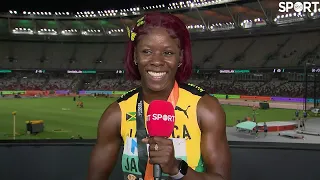 Shericka Jackson on winning Silver in the World 100m final.