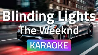 The Weeknd - Blinding Lights (Karaoke instrumental with lyrics - original key)