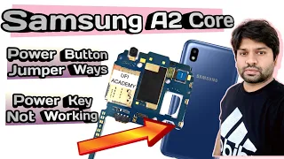 Samsung A2 Core Power Button Jumper Ways | Power Key Not Working | On/Off Switch | Za Mobile Tech