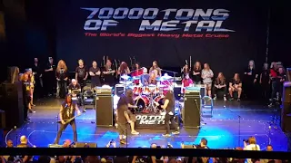 70000 Tons of Metal 2018 All Star Jam - Whiplash (Metallica)