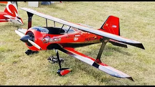 HANGAR 9 BEAST BIPLANE - DLE 111cc SOLO DISPLAY - SAM BATES AT BMFA NATIONALS - 2018