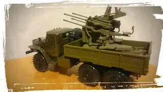 УРАЛ-4320 с локальной бронезащитой. Киммерия. 1:43