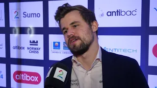 Magnus Carlsen: "Losing wasn't that big a deal!" | Norway Chess | Round 6