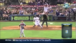 Puig Grand Slam  Dodgers vs Braves 6-6-13