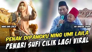 Lucu dan Kocak Parah! Anwar Zahid dan Bocil Penari Sufi Viral yang di Pangku Ning Umi Laila